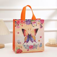 Birthday Fashion Butterfly Nonwoven Birthday Gift Bags 1 Piece sku image 6
