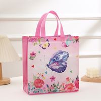Birthday Fashion Butterfly Nonwoven Birthday Gift Bags 1 Piece sku image 4