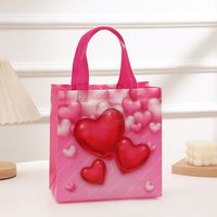 Valentine's Day Birthday Simple Style Heart Shape Nonwoven Daily Gift Bags 1 Piece main image 5