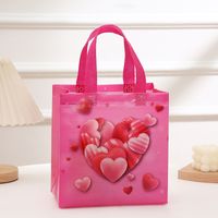 Valentine's Day Birthday Simple Style Heart Shape Nonwoven Daily Gift Bags 1 Piece sku image 3