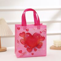 Valentine's Day Birthday Simple Style Heart Shape Nonwoven Daily Gift Bags 1 Piece sku image 5