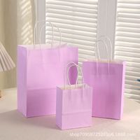 Simple Style Solid Color Paper Daily Gift Bags 1 Piece sku image 1