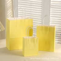 Simple Style Solid Color Paper Daily Gift Bags 1 Piece sku image 4