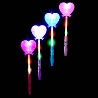 Led Luminous Hollow Heart Shape Magic Wand Glow Stick Holiday Toy main image 4