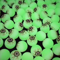 30mm Grün Leuchtende Magische Auge Elastische Kugel Fluoreszierende Halloween Spielzeug main image 1