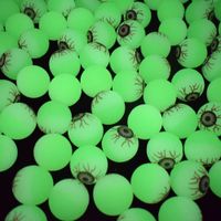 30mm Vert Lumineux Oeil Magique Élastique Balle Fluorescente Boule Halloween Jouets main image 3