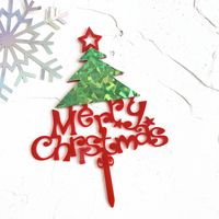 عيد الميلاد رسالة أريليك حزب، حفلة لوازم تزيين الكيك 1 قطعة sku image 15