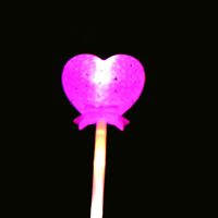Led Luminous Hollow Heart Shape Magic Wand Glow Stick Holiday Toy main image 2