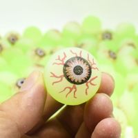 30mm Grün Leuchtende Magische Auge Elastische Kugel Fluoreszierende Halloween Spielzeug main image 2