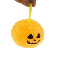 Novelty Tpr Plastic Squeeze Pumpkin Light Hairy Ball Halloween Toys main image 5