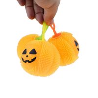 Novelty Tpr Plastic Squeeze Pumpkin Light Hairy Ball Halloween Toys main image 4
