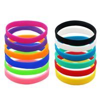 Fashion Solid Color Silica Gel Unisex Bangle 1 Piece sku image 13