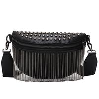 Women's Streetwear Stripe Pu Leather Waist Bags main image 5