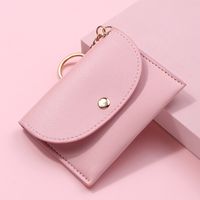 Women's Geometric Solid Color Pu Leather Buckle Coin Purses main image 4