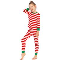 Christmas Fashion Stripe Polyester Underwear & Sleepwear sku image 3