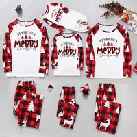 Casual Christmas Tree Polyester Pants Sets Casual Pants Blouse Family Matching Outfits main image 1