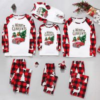 Cute Christmas Tree Polyester Pants Sets Suit Blouse Family Matching Outfits main image 1