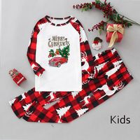 Cute Christmas Tree Polyester Pants Sets Suit Blouse Family Matching Outfits main image 5