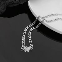 Fashion Butterfly Alloy Inlay Rhinestones Women's Necklace main image 4