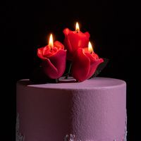 Valentine's Day Mother's Day Rose Paraffin Anniversary Candle 1 Piece main image 2