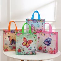 Birthday Fashion Butterfly Nonwoven Birthday Gift Bags 1 Piece sku image 5