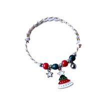 Fashion Santa Claus Snowman Alloy Enamel Women's Bracelets 1 Piece main image 2