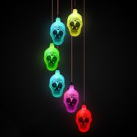 Halloween Funny Skull Plastic Party String Lights sku image 6
