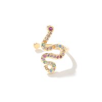 Fashion Crown Snake Butterfly Copper Plating Zircon Ear Clips 1 Piece sku image 2