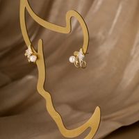 Fashion Star Copper Plating Zircon Ear Studs 1 Pair main image 5