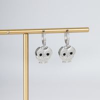 Fashion Owl Copper Gold Plated Zircon Drop Earrings 1 Pair main image 5