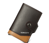 Men's Solid Color Pu Leather Buckle Card Holders sku image 3