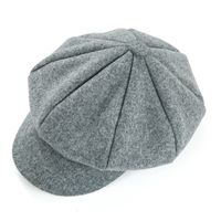 Women's Simple Style Solid Color Patchwork Curved Eaves Beret Hat main image 5