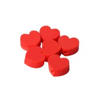 1 Piece Soft Clay Heart Shape Solid Color Basic sku image 1