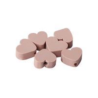 1 Piece Soft Clay Heart Shape Solid Color Basic sku image 6