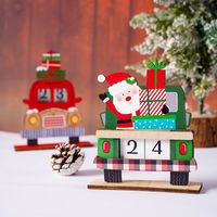 Christmas Santa Claus Car Wood Party Ornaments main image 5