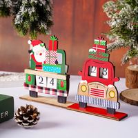 Christmas Santa Claus Car Wood Party Ornaments main image 3