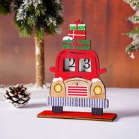 Christmas Santa Claus Car Wood Party Ornaments sku image 1