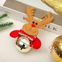 Christmas Santa Claus Snowman Deer Plastic Party Hanging Ornaments sku image 7