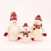 Weihnachten Süß Schneemann Tuch Gruppe Ornamente main image 2