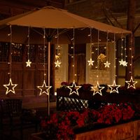 Christmas Cute Star Moon Plastic Party String Lights main image 5