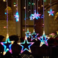 Christmas Cute Star Moon Plastic Party String Lights main image 2