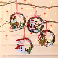 Christmas Santa Claus Snowman Cloth Party Hanging Ornaments main image 1