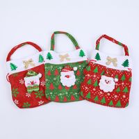 Christmas Santa Claus Snowman Cloth Party Gift Wrapping Supplies main image 1