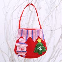 Christmas Santa Claus Snowman Cloth Party Gift Wrapping Supplies sku image 2