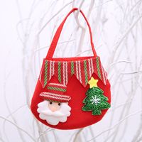 Christmas Santa Claus Snowman Cloth Party Gift Wrapping Supplies sku image 1