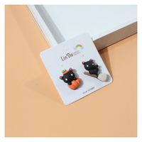 Fashion Pumpkin Plastic Ear Studs 1 Pair main image 4