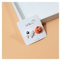 Fashion Pumpkin Plastic Ear Studs 1 Pair main image 5