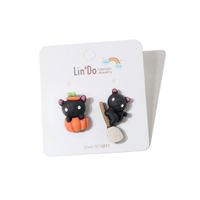 Fashion Pumpkin Plastic Ear Studs 1 Pair sku image 4