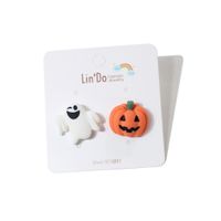 Fashion Pumpkin Plastic Ear Studs 1 Pair sku image 5