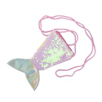 Women's Sequin Plush Solid Color Fashion Fish Tail Zipper Coin Purse main image 3